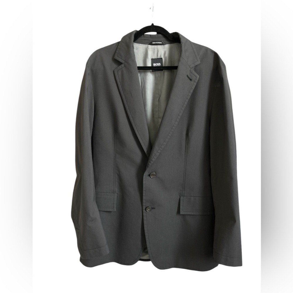BOSS Men's Gray Blazer